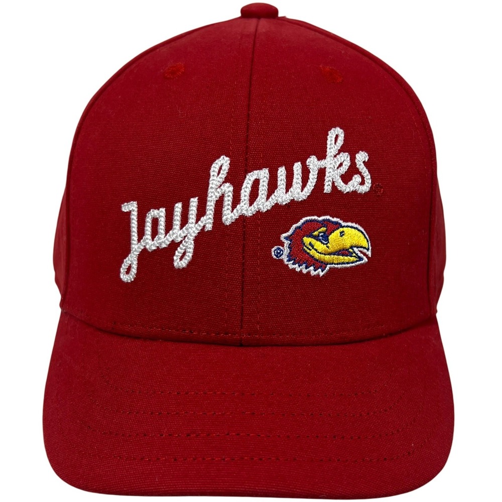 Adidas Kansas Jayhawks Womens Short Bill Adjustable Hat Red NCAA Cap NEW